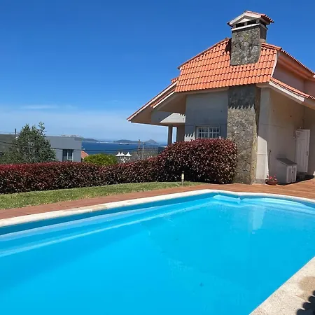 Casa Con Piscina, Vistas Y Cerca De Playas Vigo