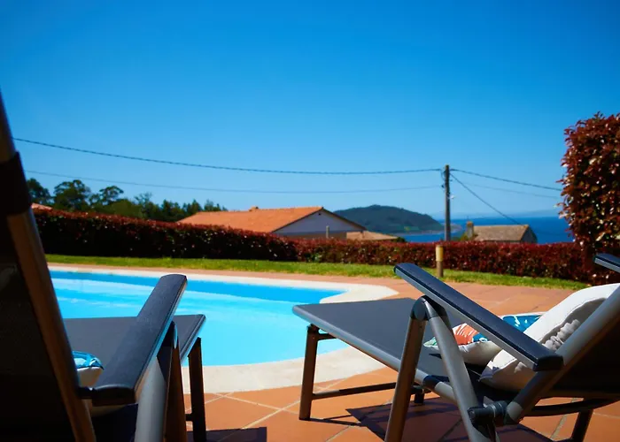 Tatil Evi Casa Con Piscina, Vistas Y Cerca De Playas Vigo